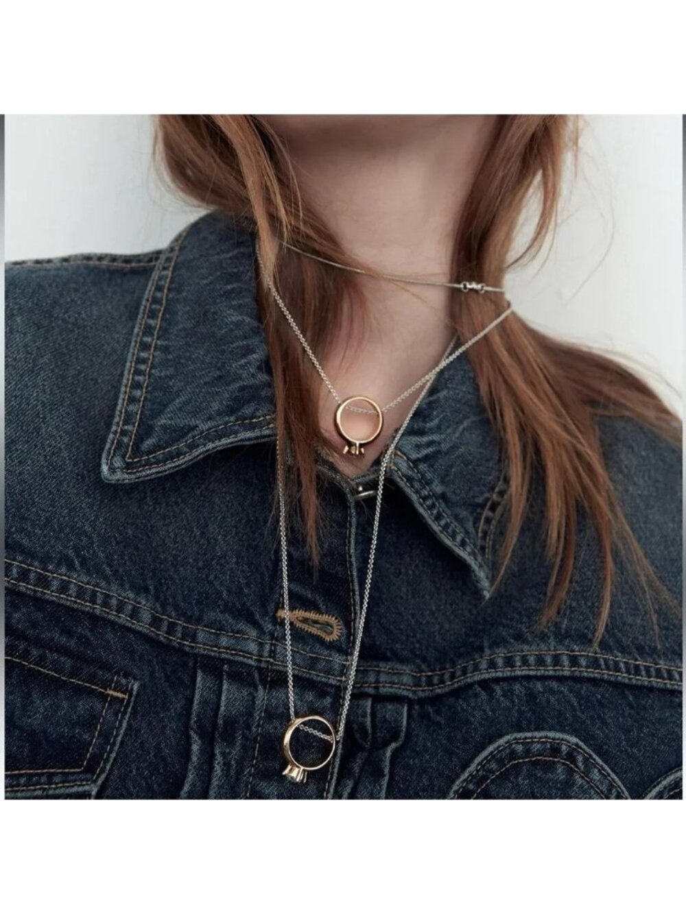 ZARA JEWEL WEDDING BAND NECKLACE
